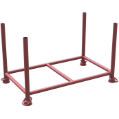 Stackable pallet | 1,30m x 0,70m x 0,70m | painted | with closed hook